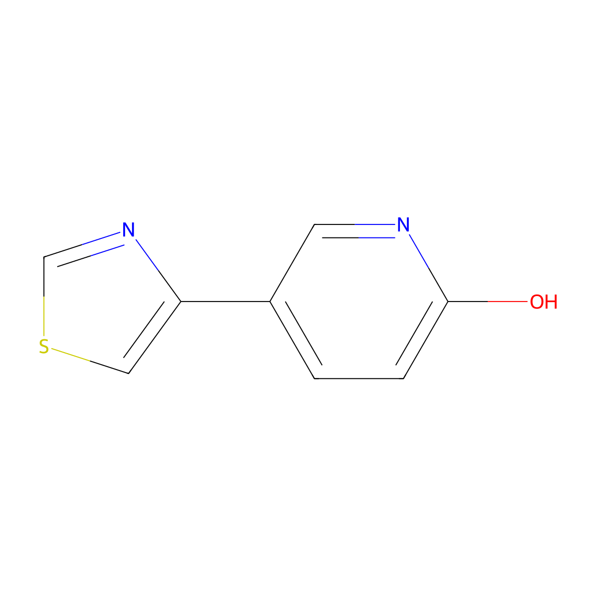 5-(4-Thiazolyl)pyridin-2-one molecular structure, CAS 1159820-10-6