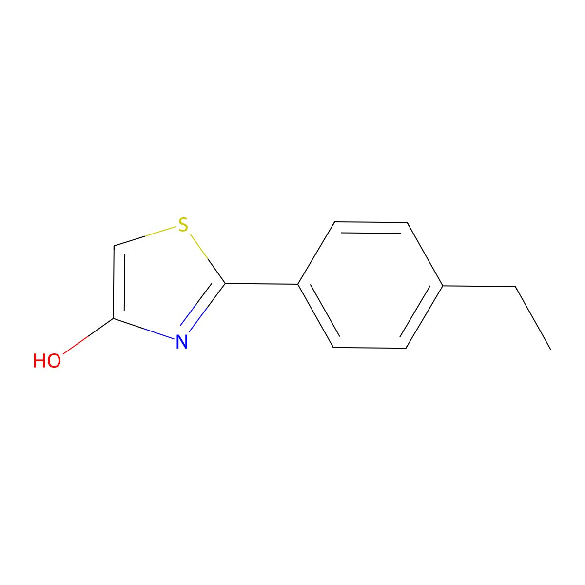 2-(4-Ethylphenyl)-4-hydroxythiazole molecular structure, CAS 1159820-27-5