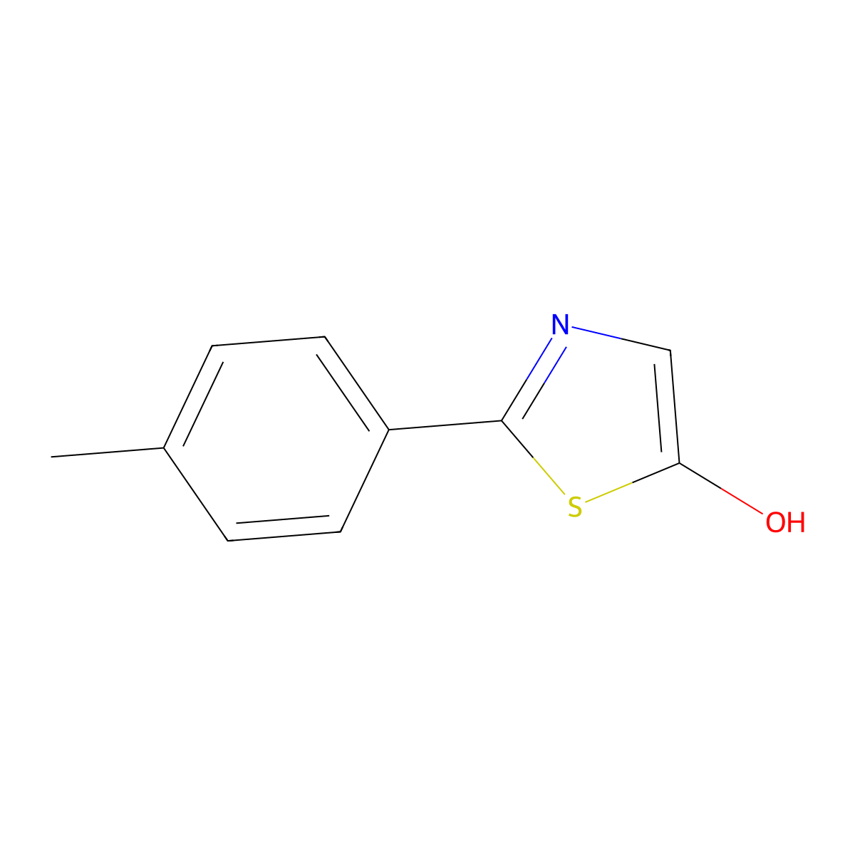 2-(4-Tolyl)-5-hydroxythiazole molecular structure, CAS 1159820-37-7