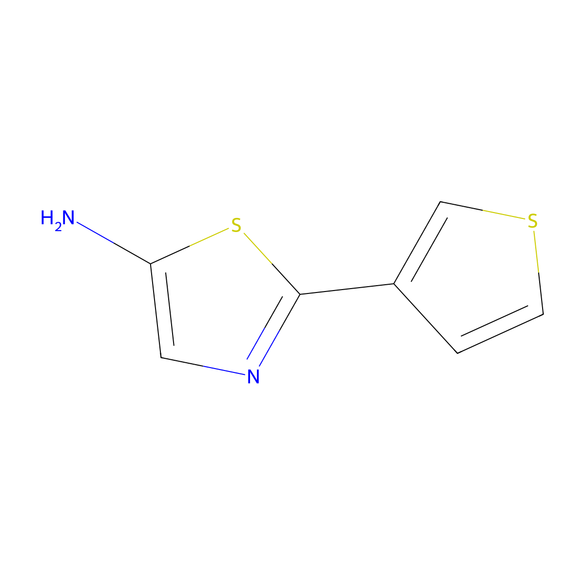 5-Amino-2-(3-thienyl)thiazole molecular structure, CAS 1159820-50-4