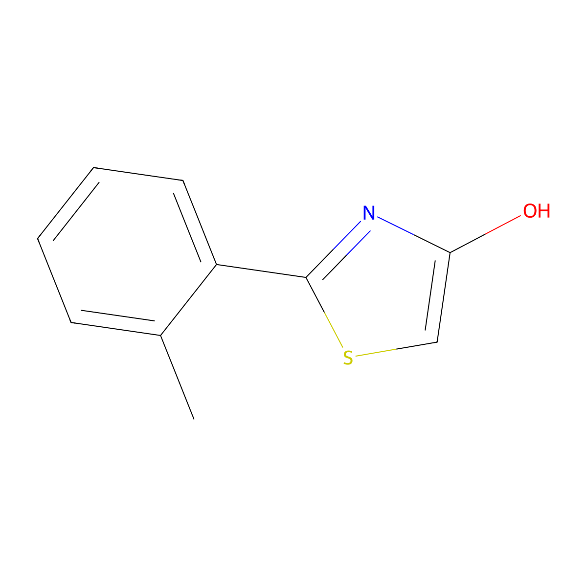 2-(2-Tolyl)-4-hydroxythiazole molecular structure, CAS 1159820-51-5