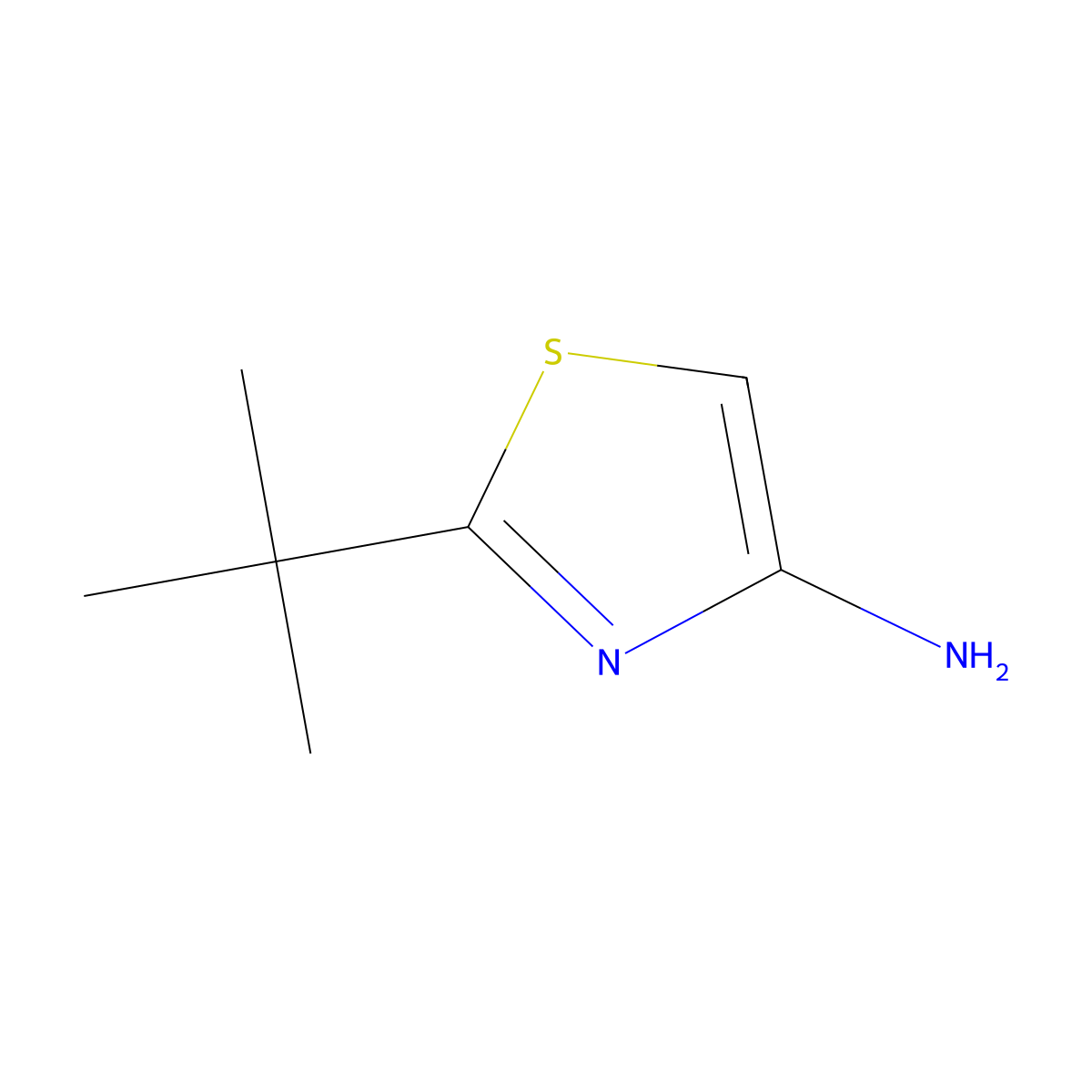 2-(tert-Butyl)thiazol-4-amine molecular structure, CAS 1159820-53-7
