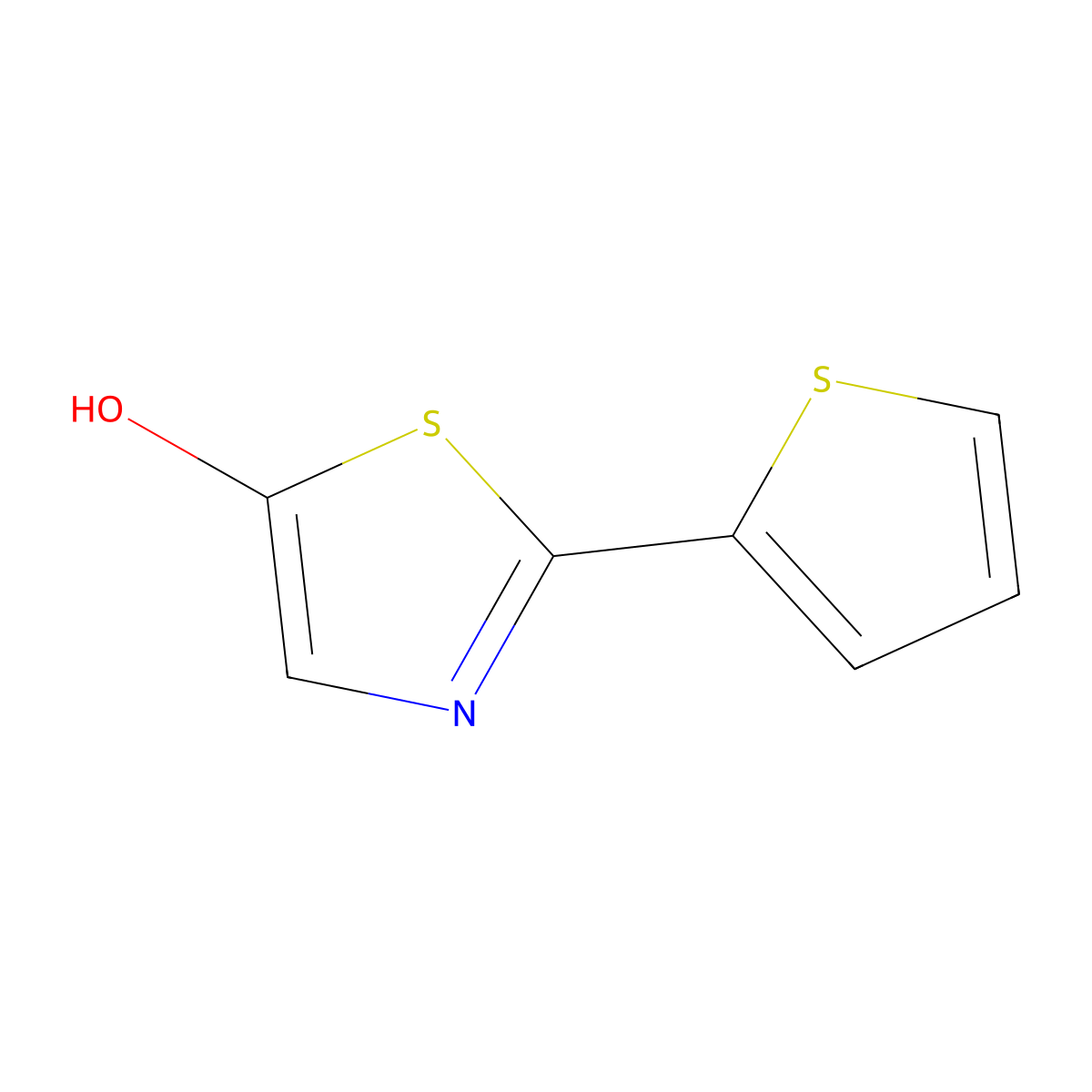 2-(2-Thienyl)-5-hydroxythiazole molecular structure, CAS 1159820-57-1