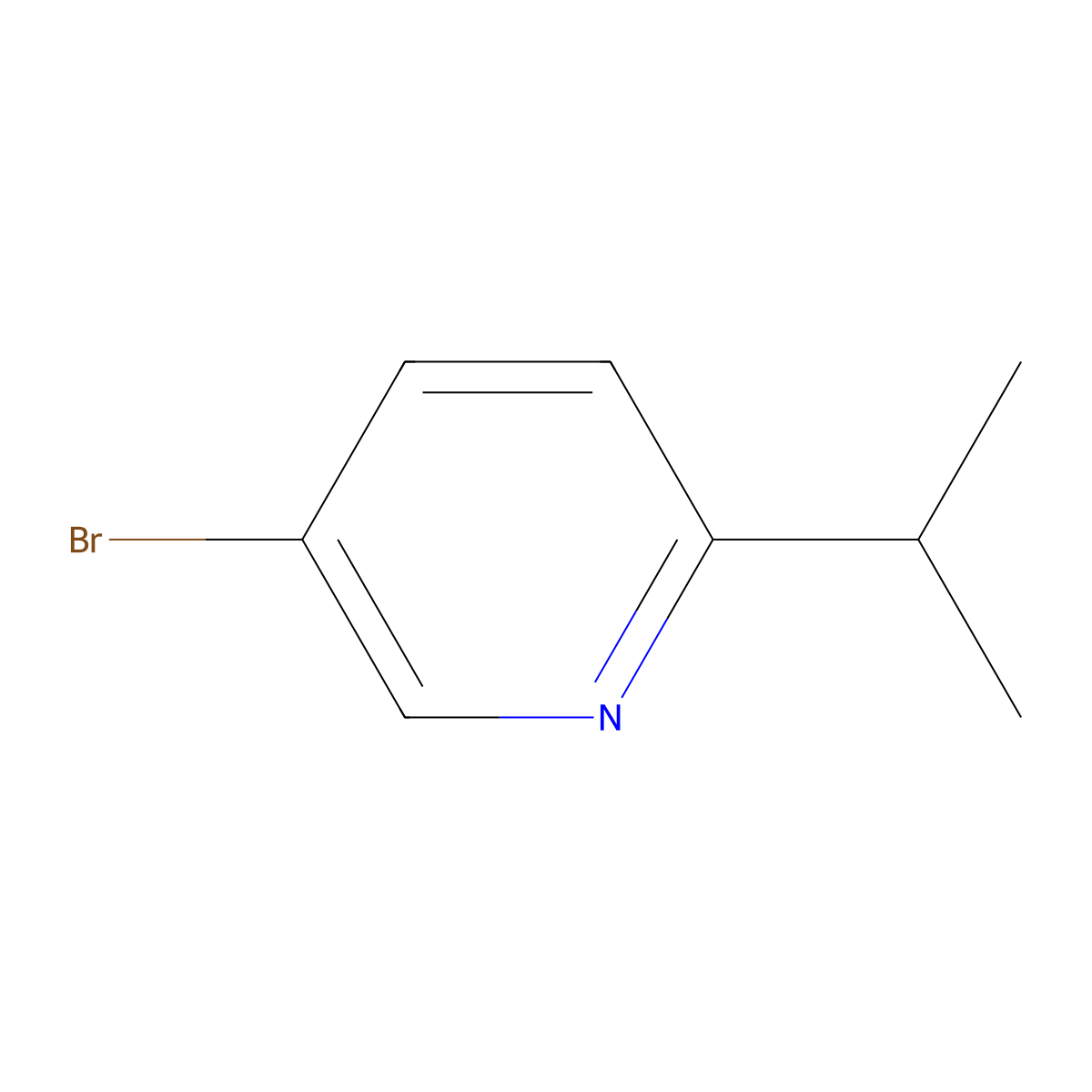 5-Bromo-2-(propan-2-yl)pyridine molecular structure, CAS 1159820-58-2