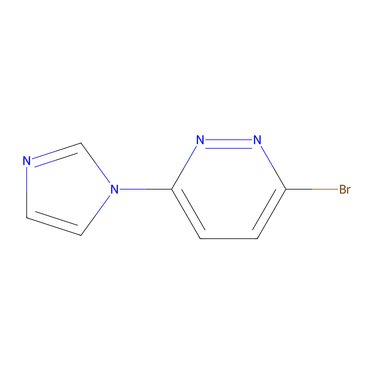 3-Bromo-6-(imidazol-1-YL)pyridazine molecular structure, CAS 1159820-70-8