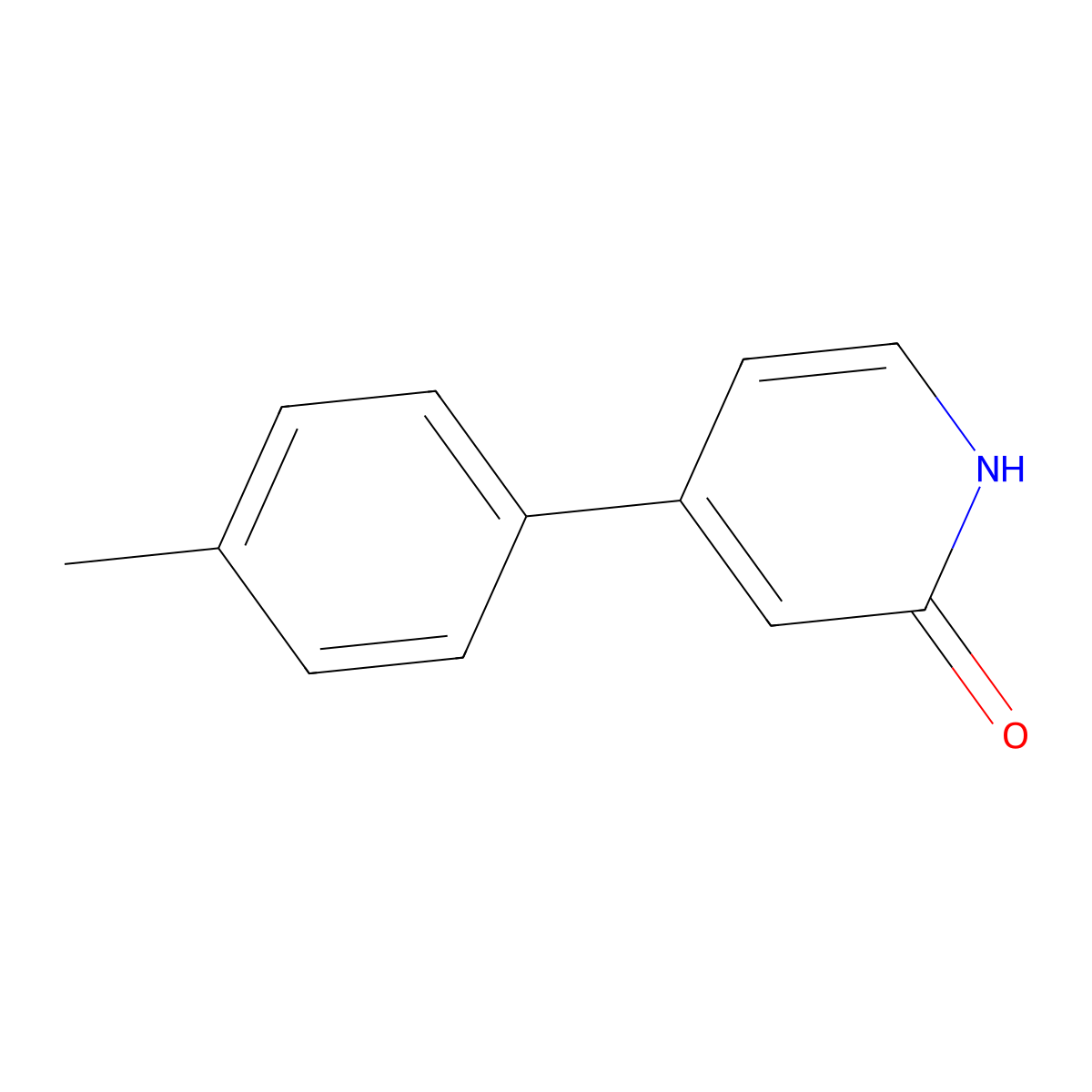 2-Hydroxy-4-(4-methylphenyl)pyridine molecular structure, CAS 1159820-79-7