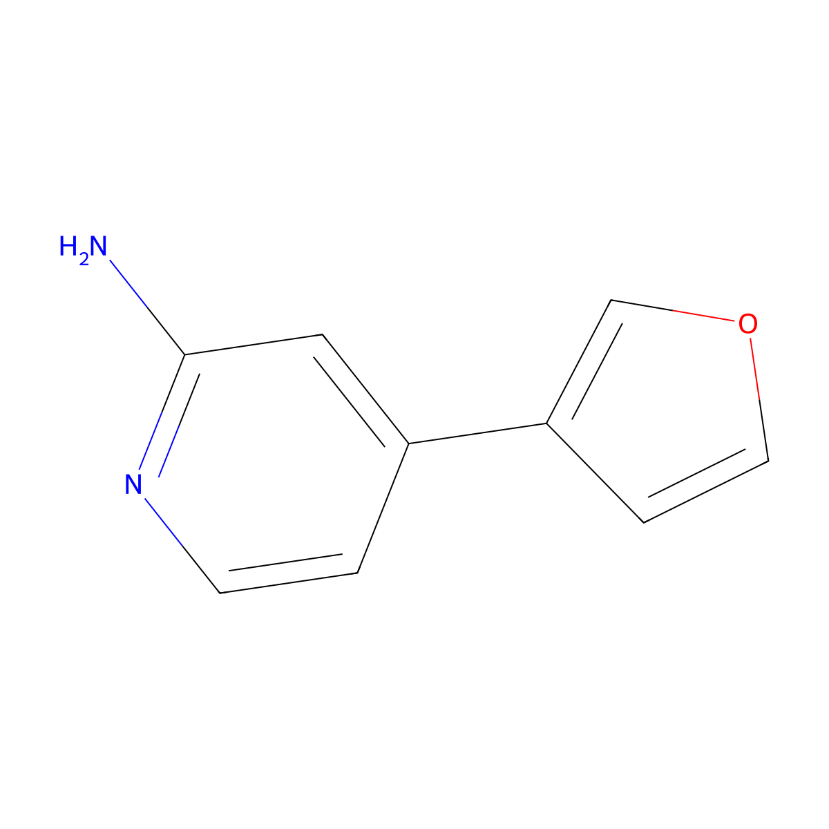 4-(Furan-3-yl)pyridin-2-amine molecular structure, CAS 1159820-84-4