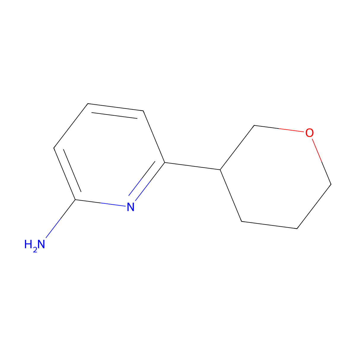 6-(Oxan-3-yl)pyridin-2-amine molecular structure, CAS 1159820-86-6