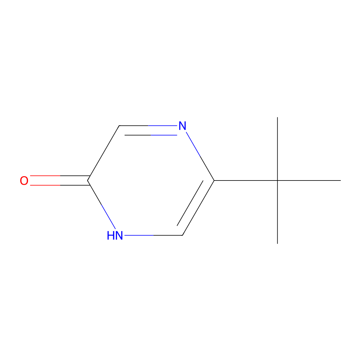 5-Tert-butylpyrazin-2-OL molecular structure, CAS 1159820-93-5