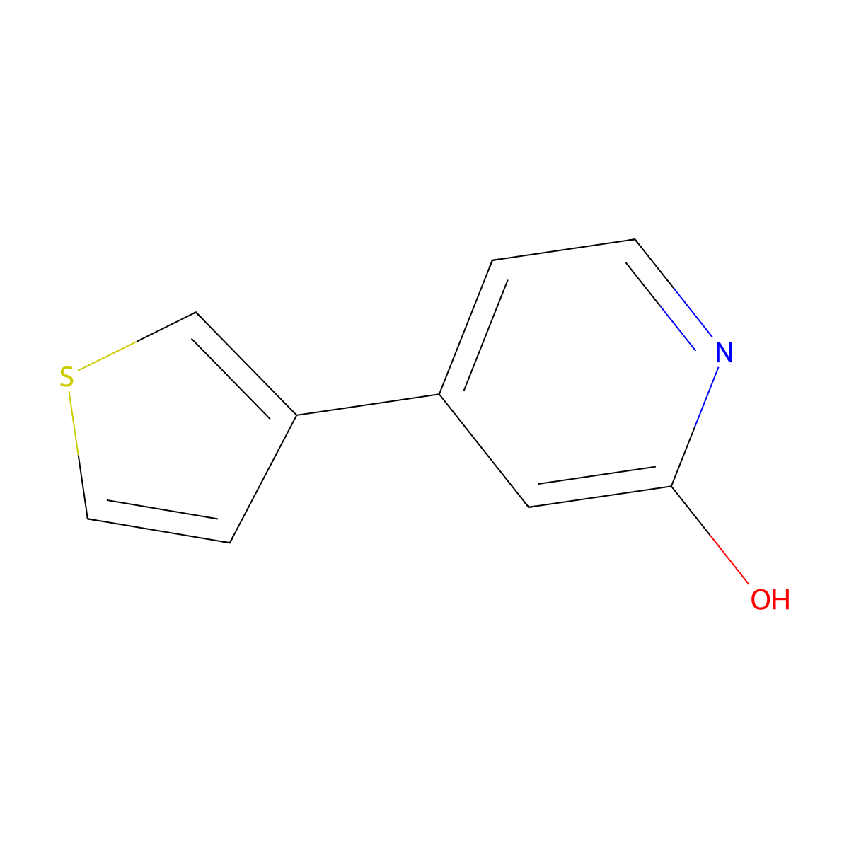 4-(Thiophen-3-yl)pyridin-2(1H)-one molecular structure, CAS 1159820-97-9