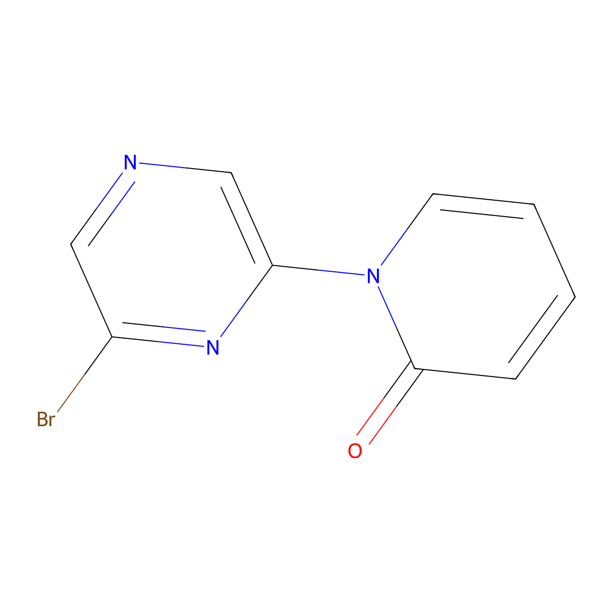 2-Bromo-6-(1H-pyridin-2-one)pyrazine molecular structure, CAS 1159821-26-7