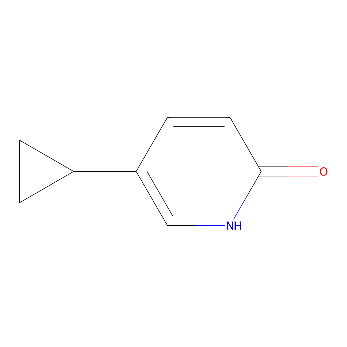 5-Cyclopropylpyridin-2-ol molecular structure, CAS 1159821-42-7