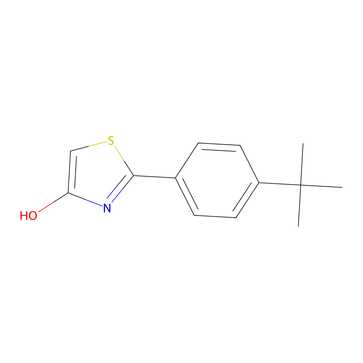 2-(4-tert-Butylphenyl)-4-hydroxythiazole molecular structure, CAS 1159821-44-9