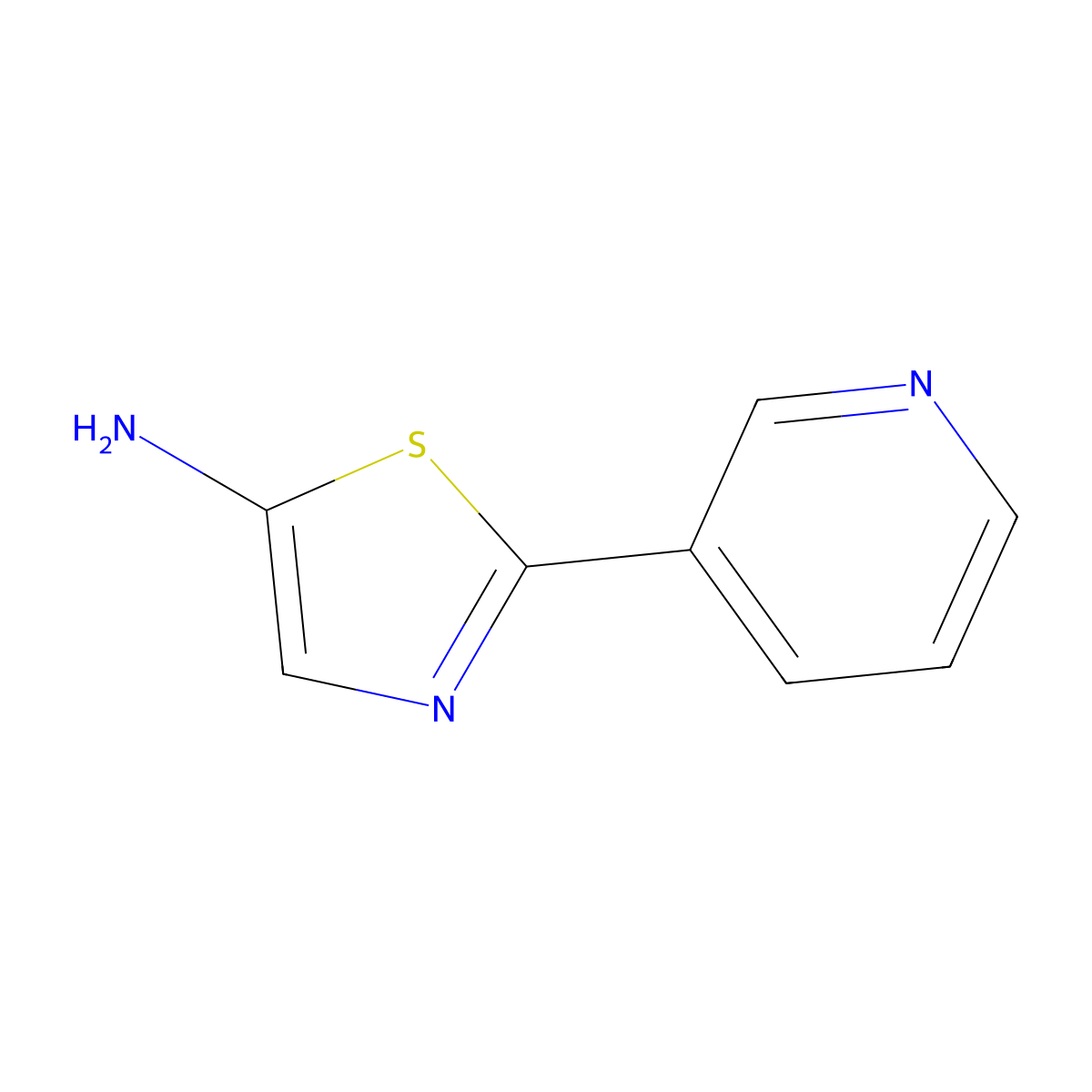 2-(3-Pyridinyl)-1,3-thiazol-5-amine molecular structure, CAS 1159821-51-8