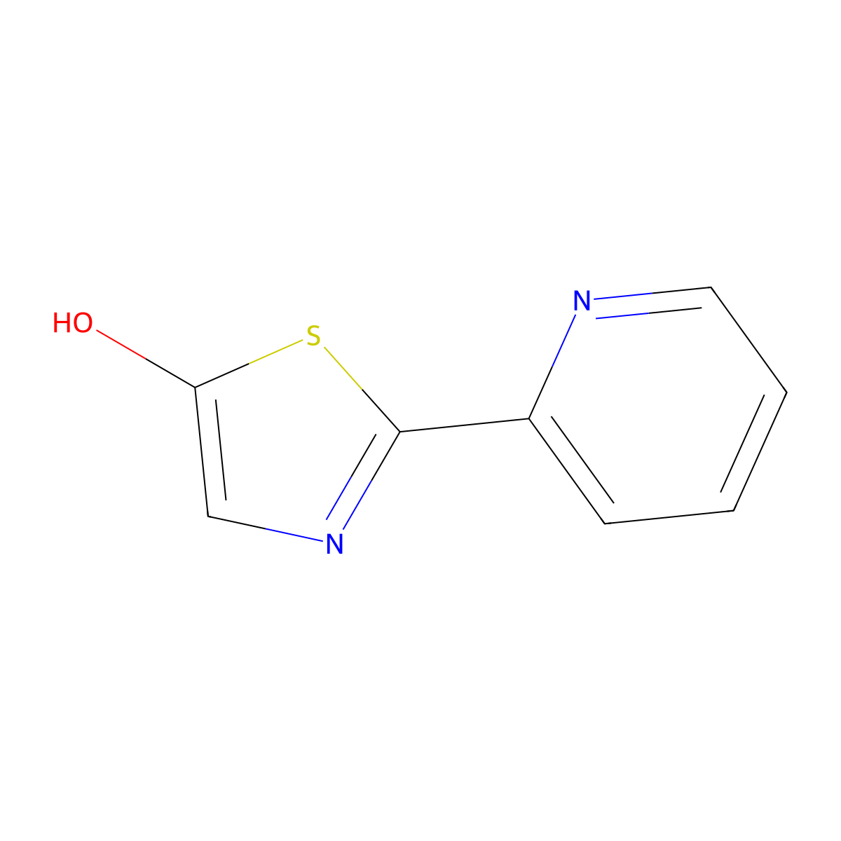 2-(2-Pyridyl)-5-hydroxythiazole molecular structure, CAS 1159821-54-1