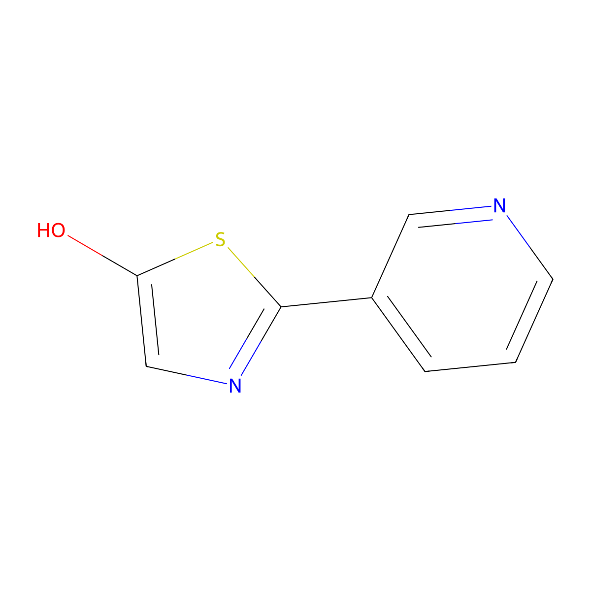 2-(3-Pyridyl)-5-hydroxythiazole molecular structure, CAS 1159821-63-2