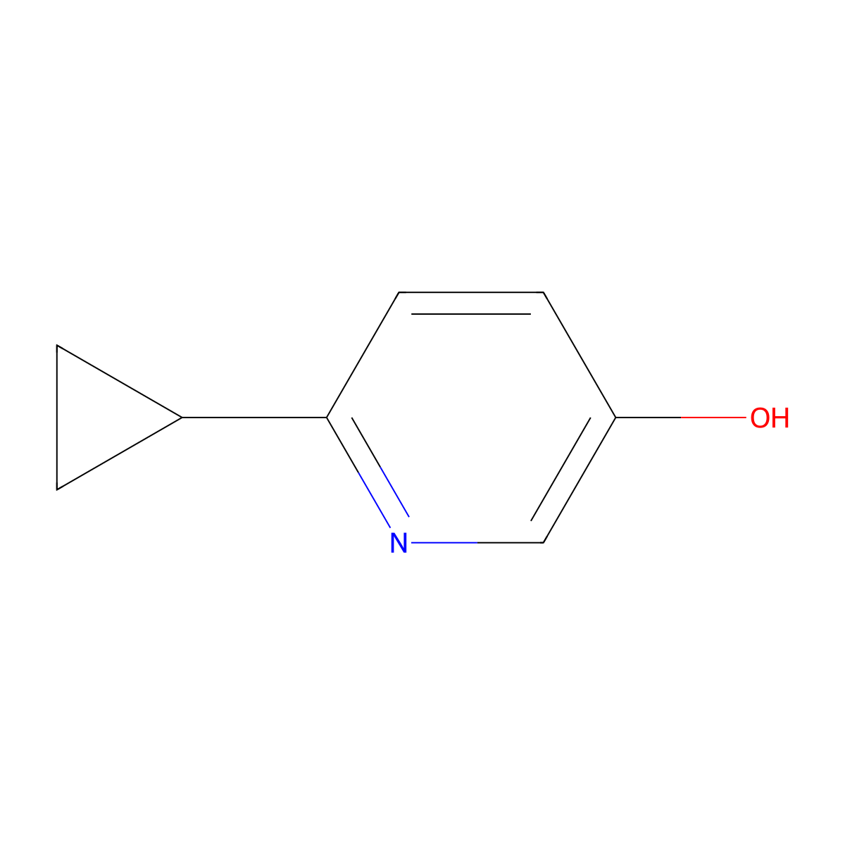 6-Cyclopropylpyridin-3-ol molecular structure, CAS 1159821-69-8