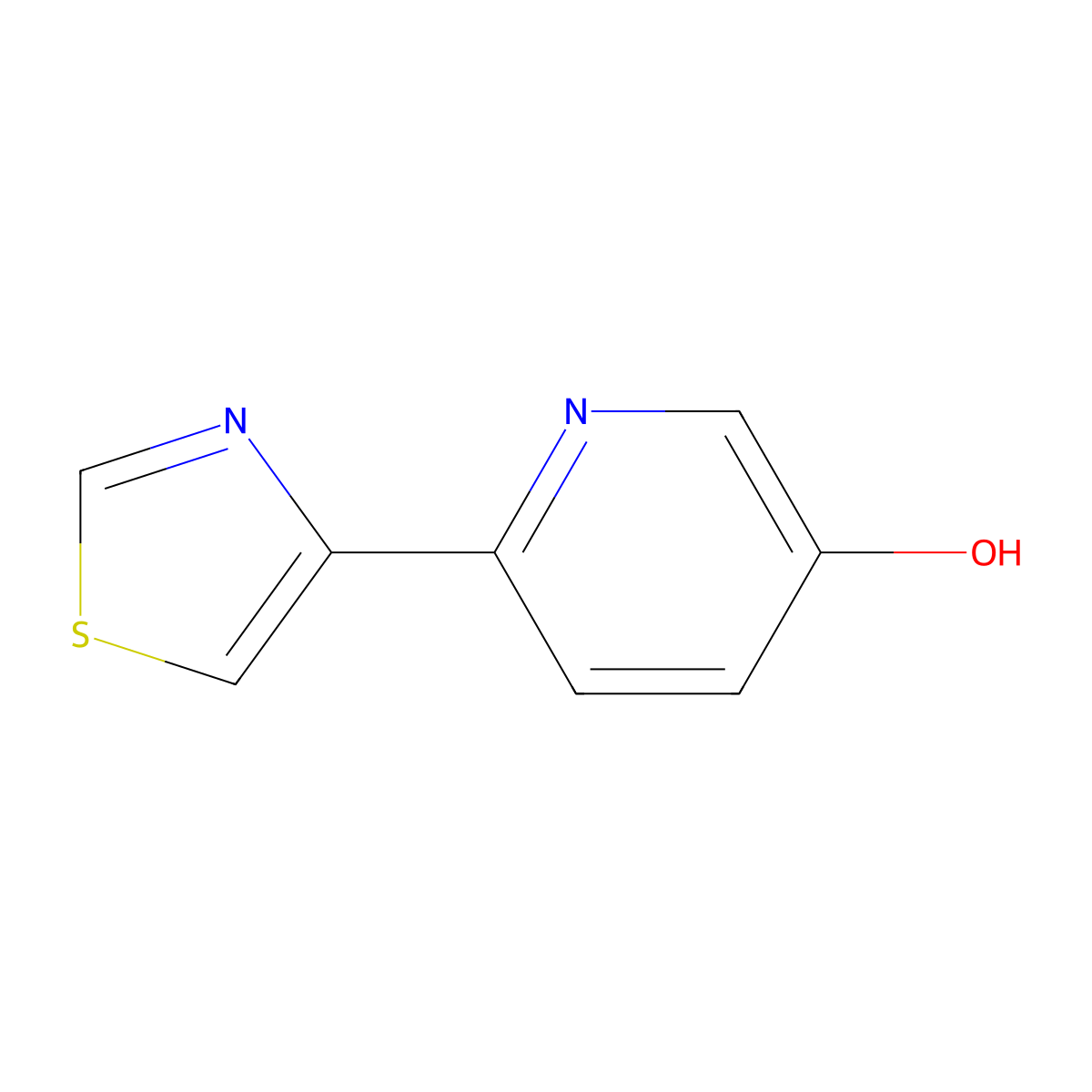 3-Hydroxy-6-(thiazol-4-yl)pyridine molecular structure, CAS 1159821-73-4