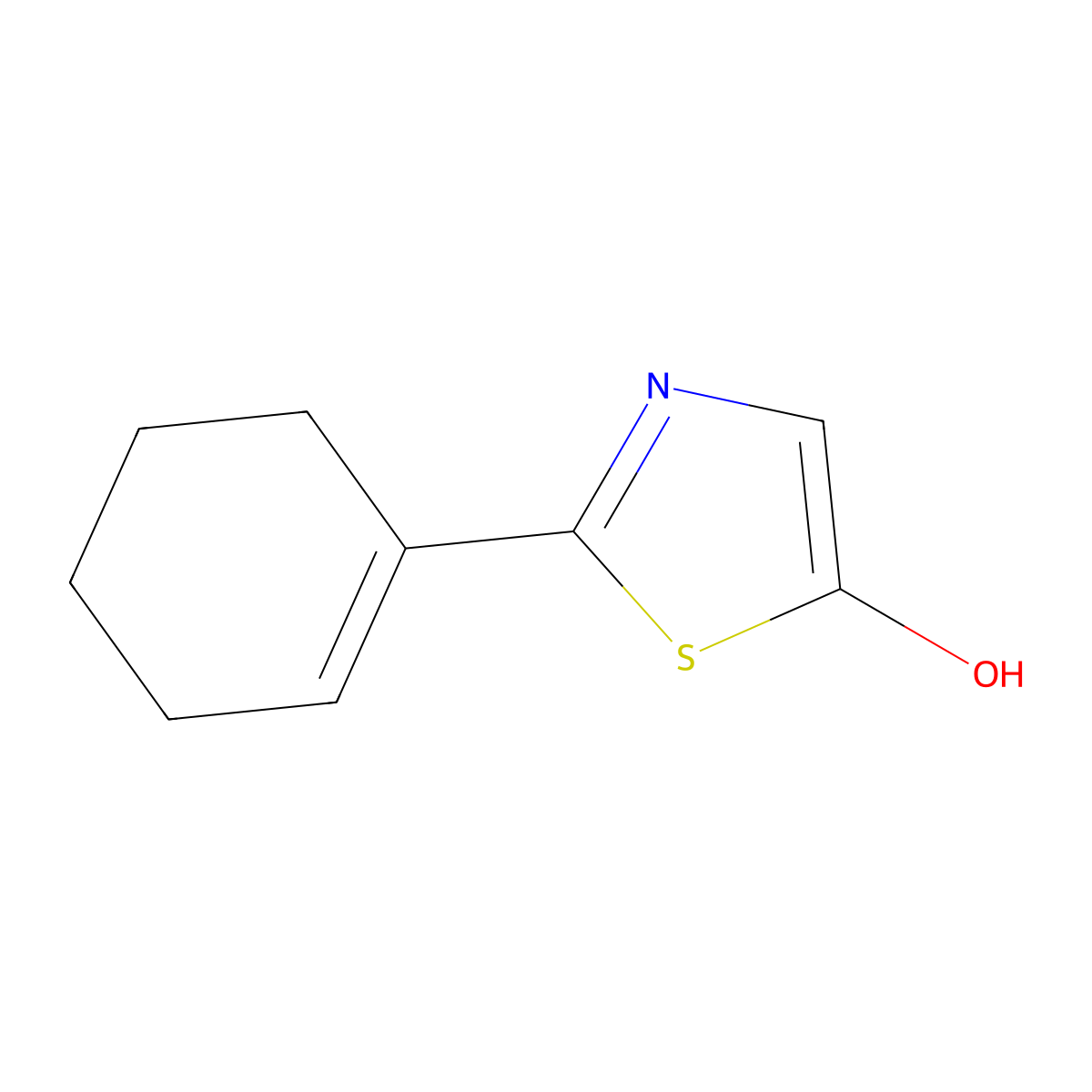 5-Hydroxy-2-(cyclohexenyl)thiazole molecular structure, CAS 1159821-76-7