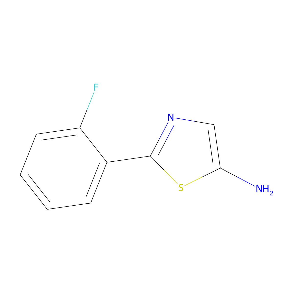 2-(2-Fluorophenyl)thiazol-5-amine molecular structure, CAS 1159821-81-4
