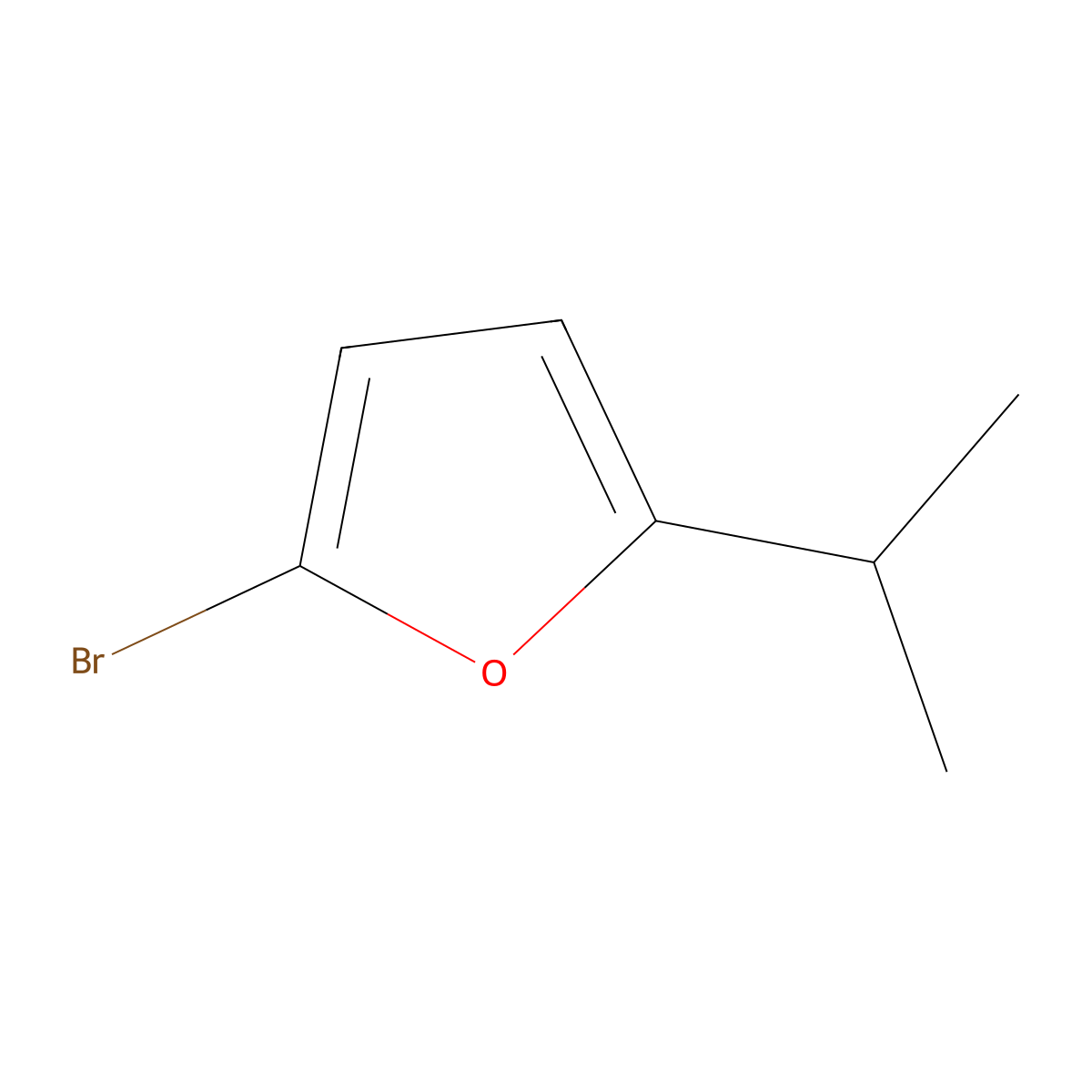 2-Bromo-5-(1-methylethyl)furan molecular structure, CAS 1159821-87-0