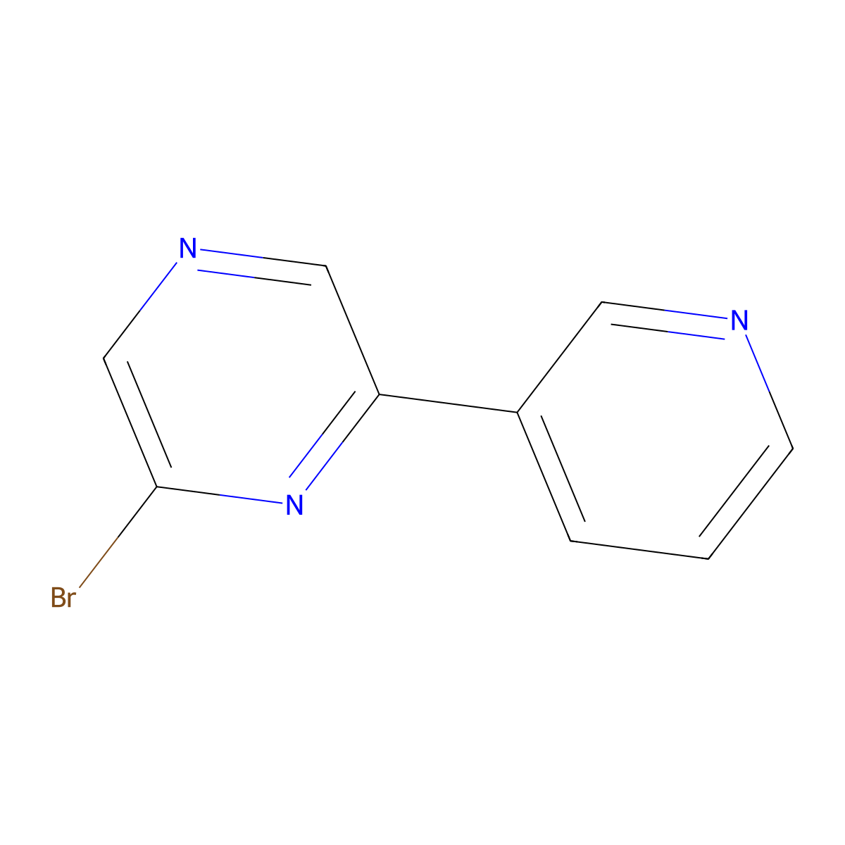 2-Bromo-6-(pyridin-3-YL)pyrazine molecular structure, CAS 1159822-08-8