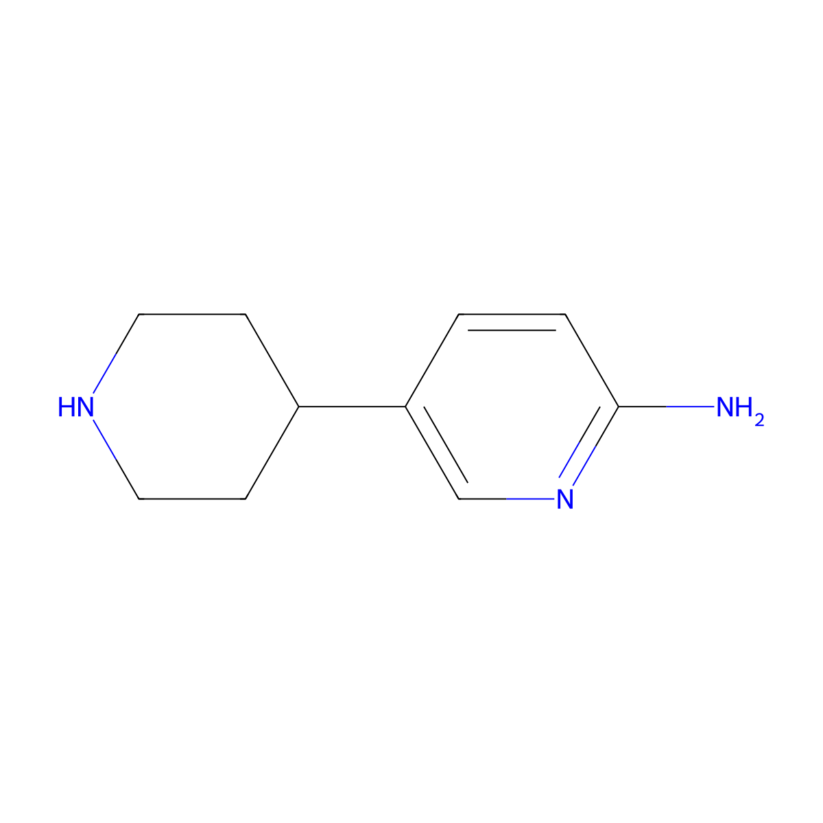 5-(Piperidin-4-YL)pyridin-2-amine molecular structure, CAS 1159822-13-5