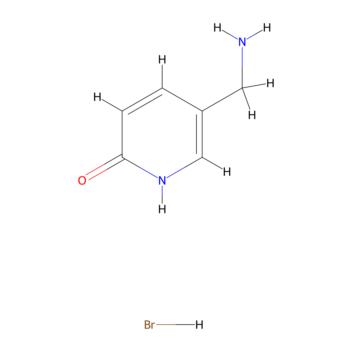 5-(Aminomethyl)pyridin-2(1H)-one hydrobromide molecular structure, CAS 1159822-18-0