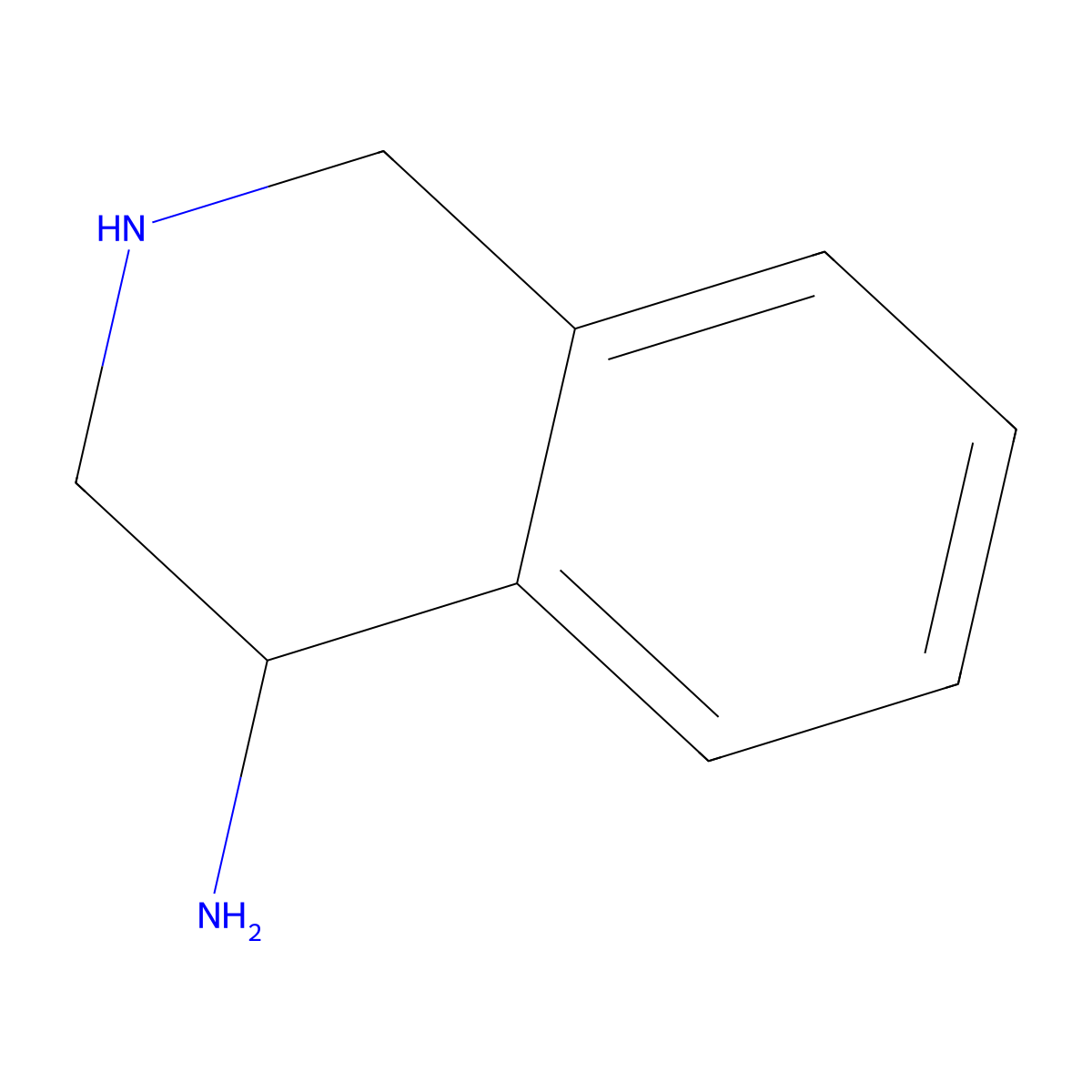 1,2,3,4-Tetrahydroisoquinolin-4-amine molecular structure, CAS 1159822-32-8