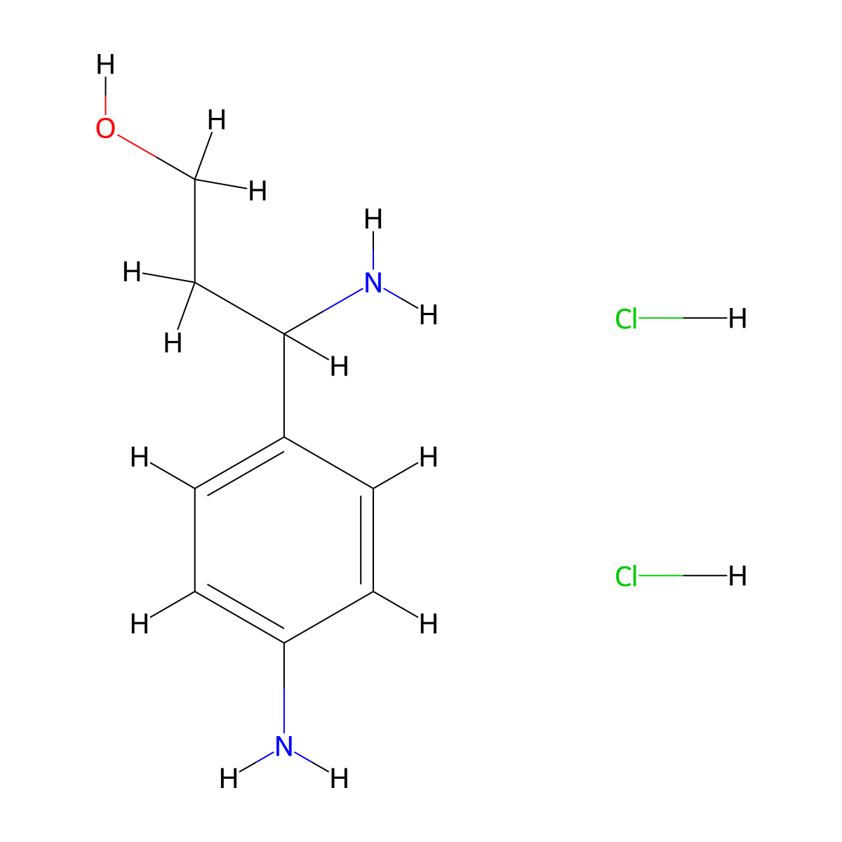 3-(4-Aminophenyl)-DL-beta-alaninol 2hcl molecular structure, CAS 1159822-43-1