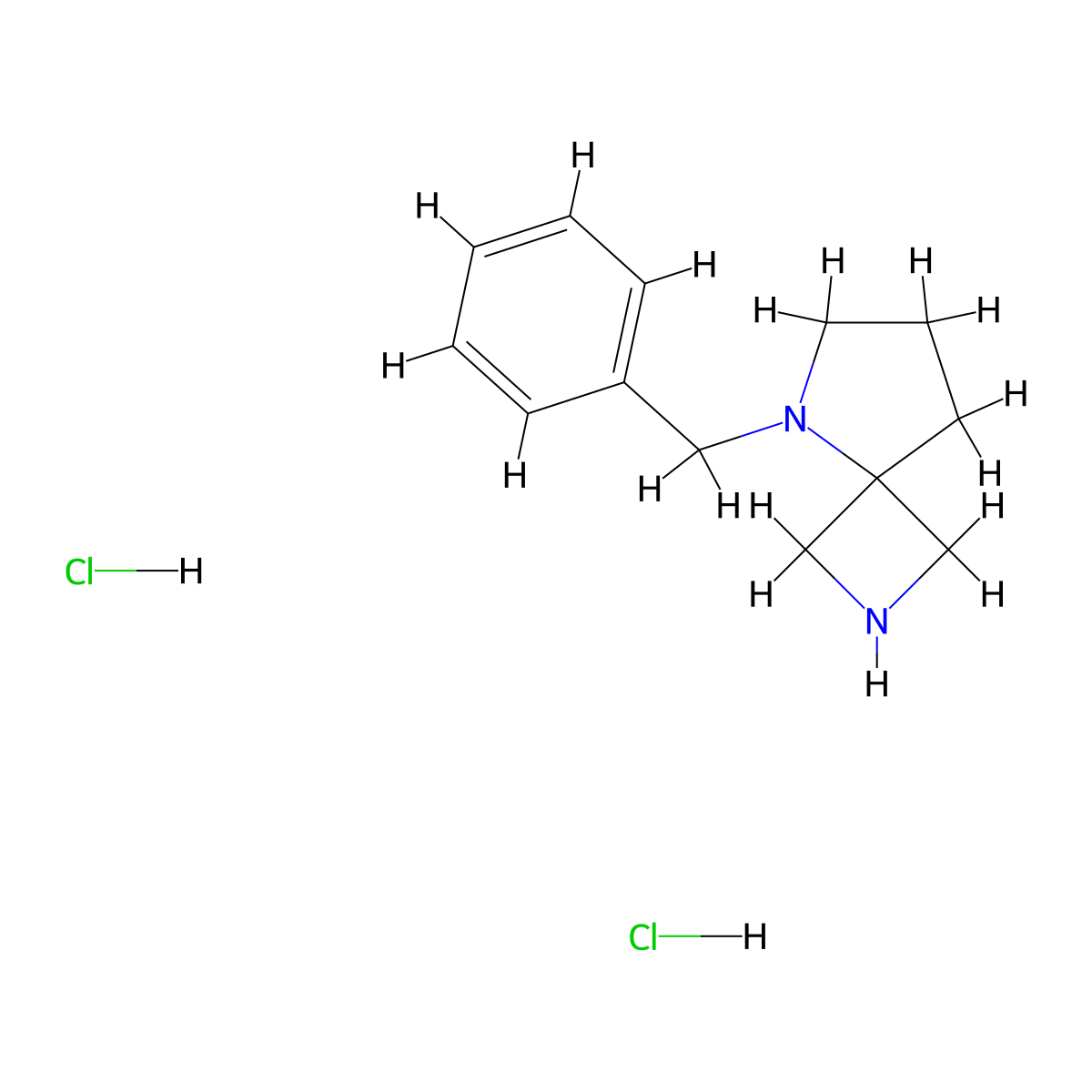 5-Benzyl-2,5-diaza-spiro(3.4)octane dihydrochloride molecular structure, CAS 1159822-76-0