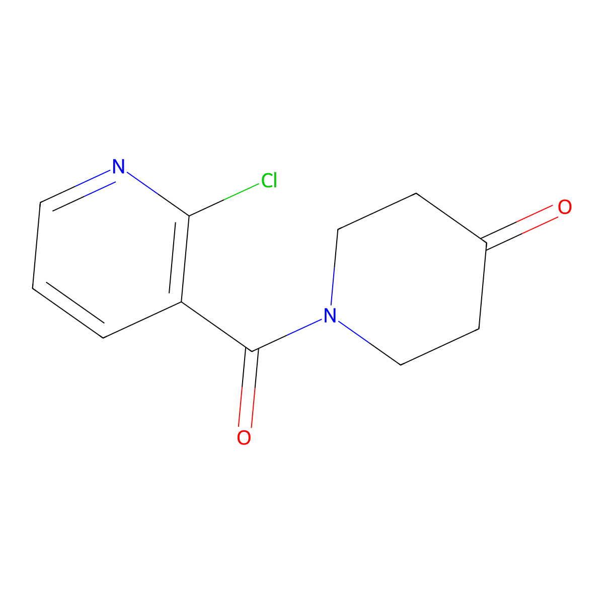 1-(2-Chloropyridine-3-carbonyl)-4-piperidinone molecular structure, CAS 1159822-97-5