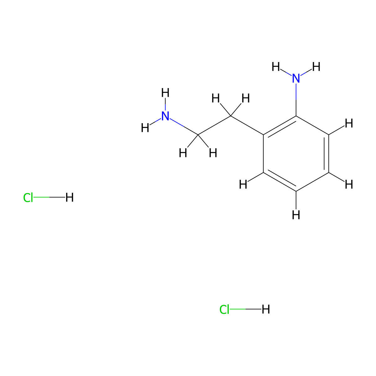 2-(2-Aminoethyl)aniline dihydrochloride molecular structure, CAS 1159823-45-6