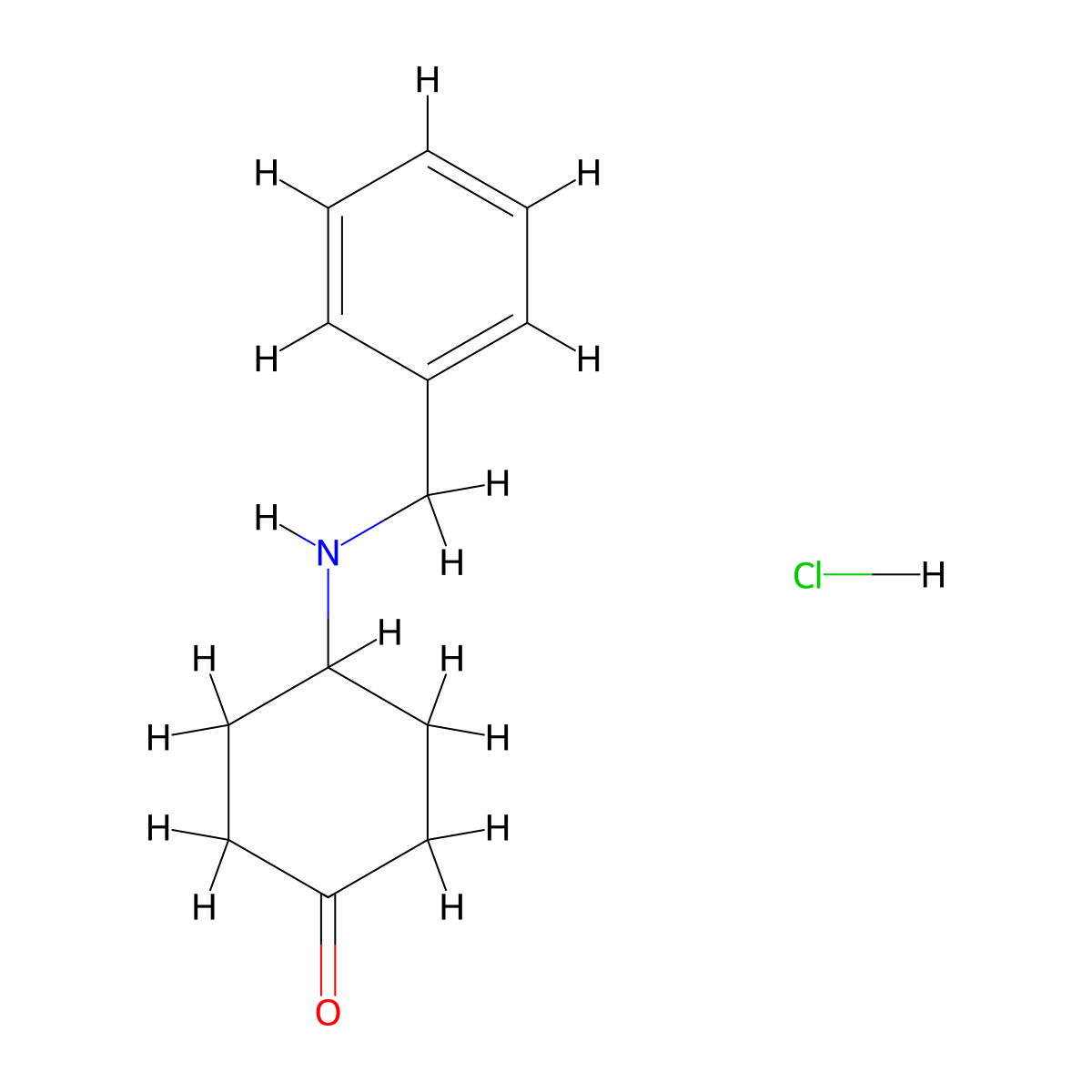 4-Benzylamino-cyclohexanone hydrochloride molecular structure, CAS 1159823-79-6