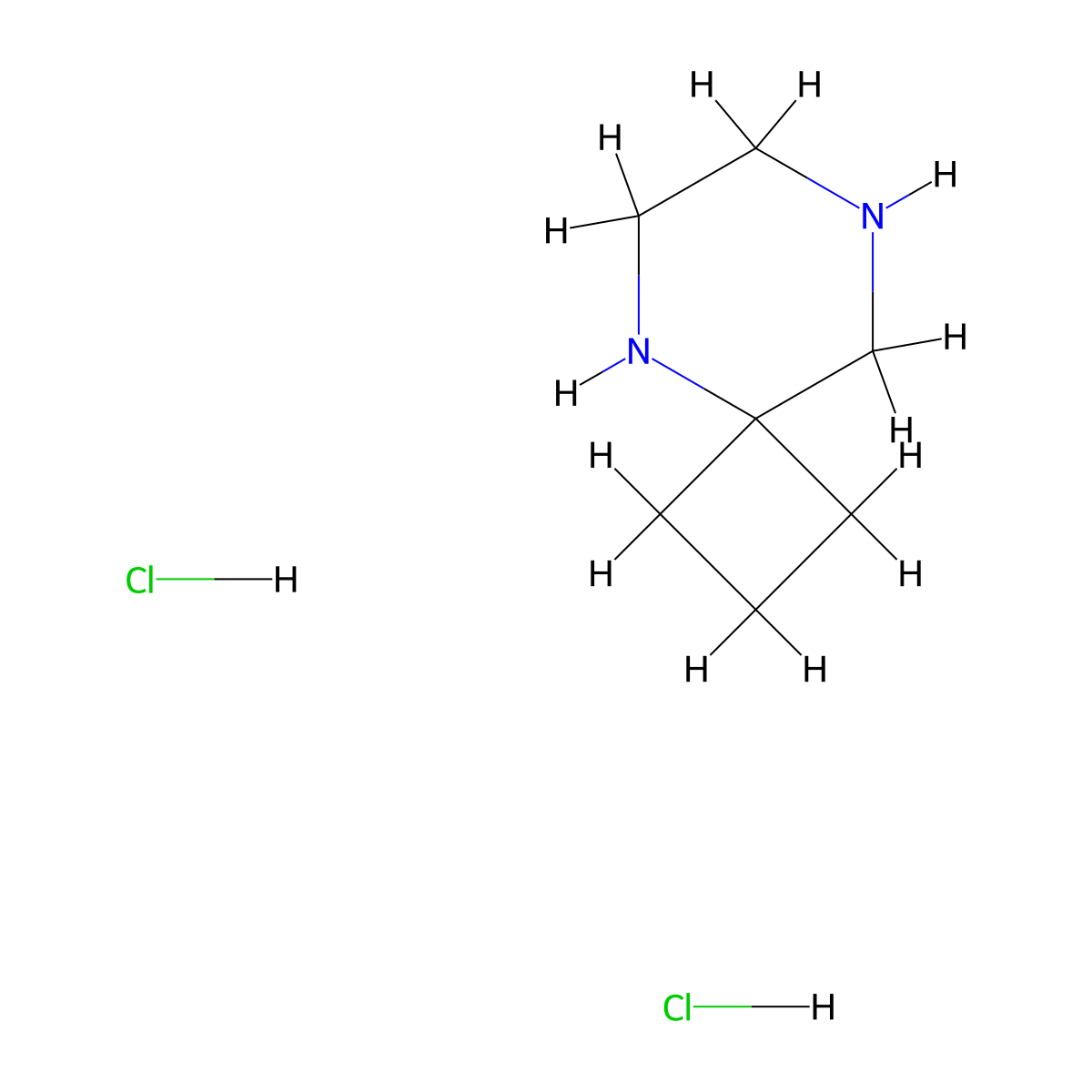 5,8-Diazaspiro(3.5)nonane dihydrochloride molecular structure, CAS 1159824-37-9
