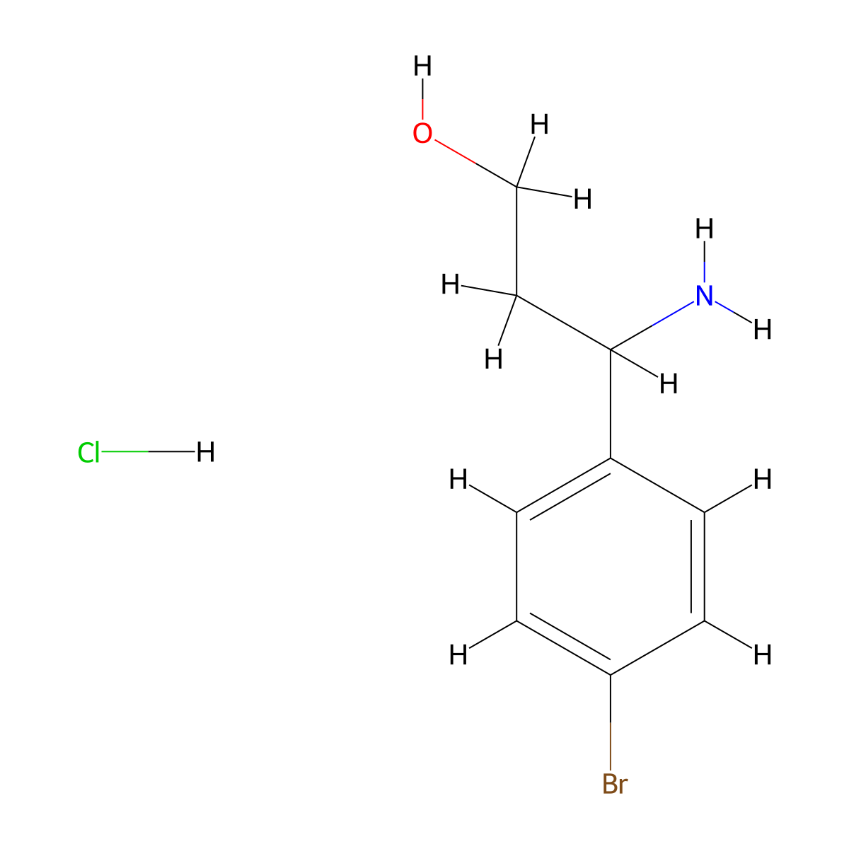 3-Amino-3-(4-bromophenyl)propan-1-ol hydrochloride molecular structure, CAS 1159824-49-3