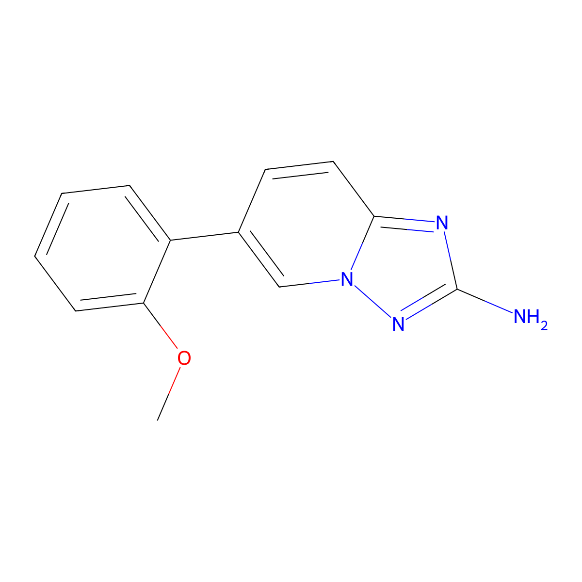 6-(2-Methoxyphenyl)-[1,2,4]triazolo[1,5-a]pyridin-2-amine molecular structure, CAS 1159825-58-7