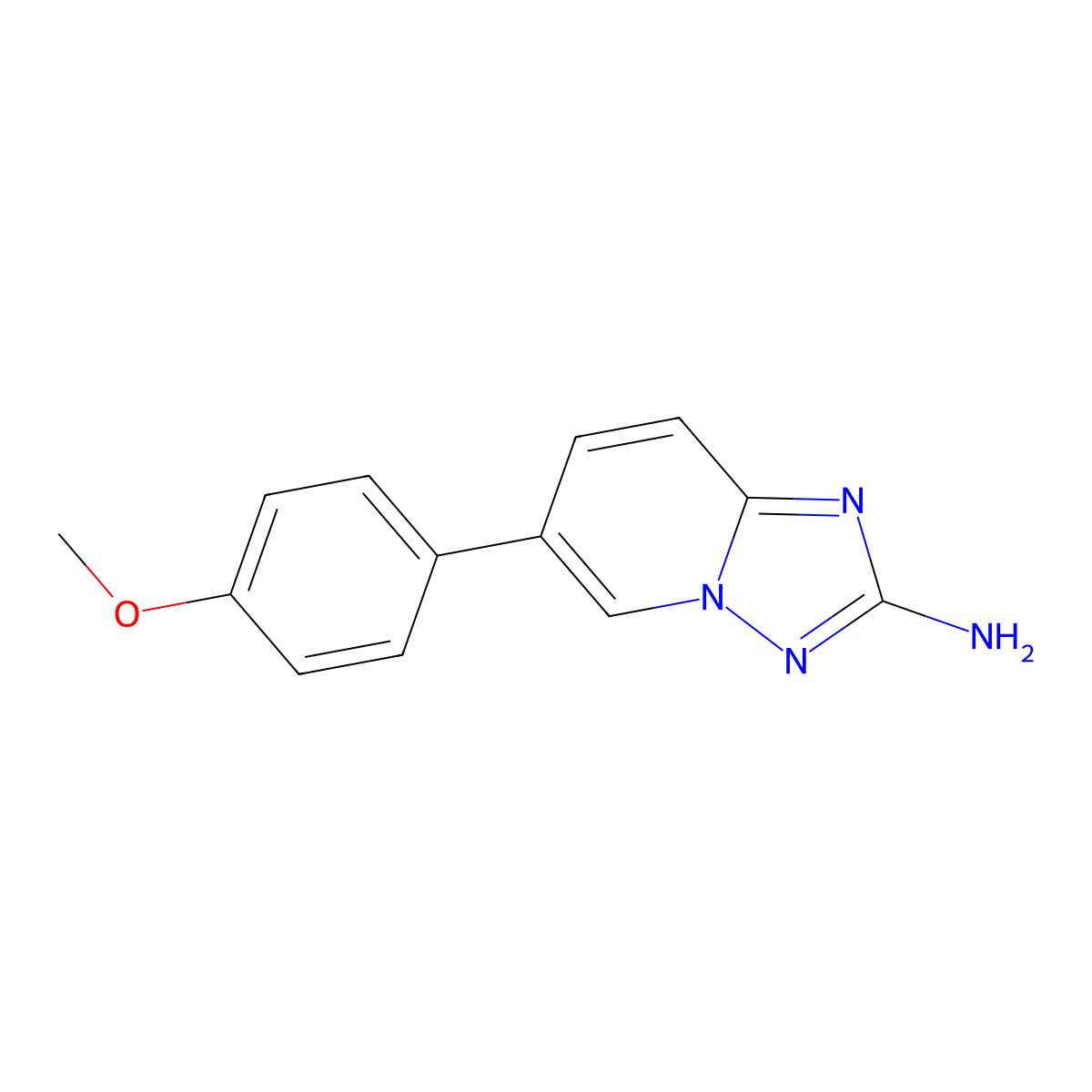 6-(4-Methoxyphenyl)-[1,2,4]triazolo[1,5-a]pyridin-2-amine molecular structure, CAS 1159825-91-8