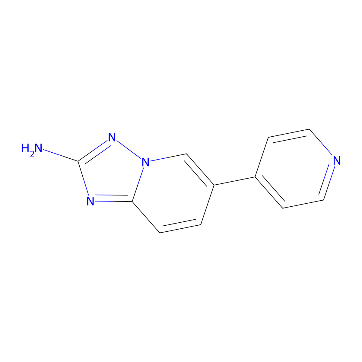 6-(Pyridin-4-yl)-[1,2,4]triazolo[1,5-a]pyridin-2-amine molecular structure, CAS 1159826-06-8