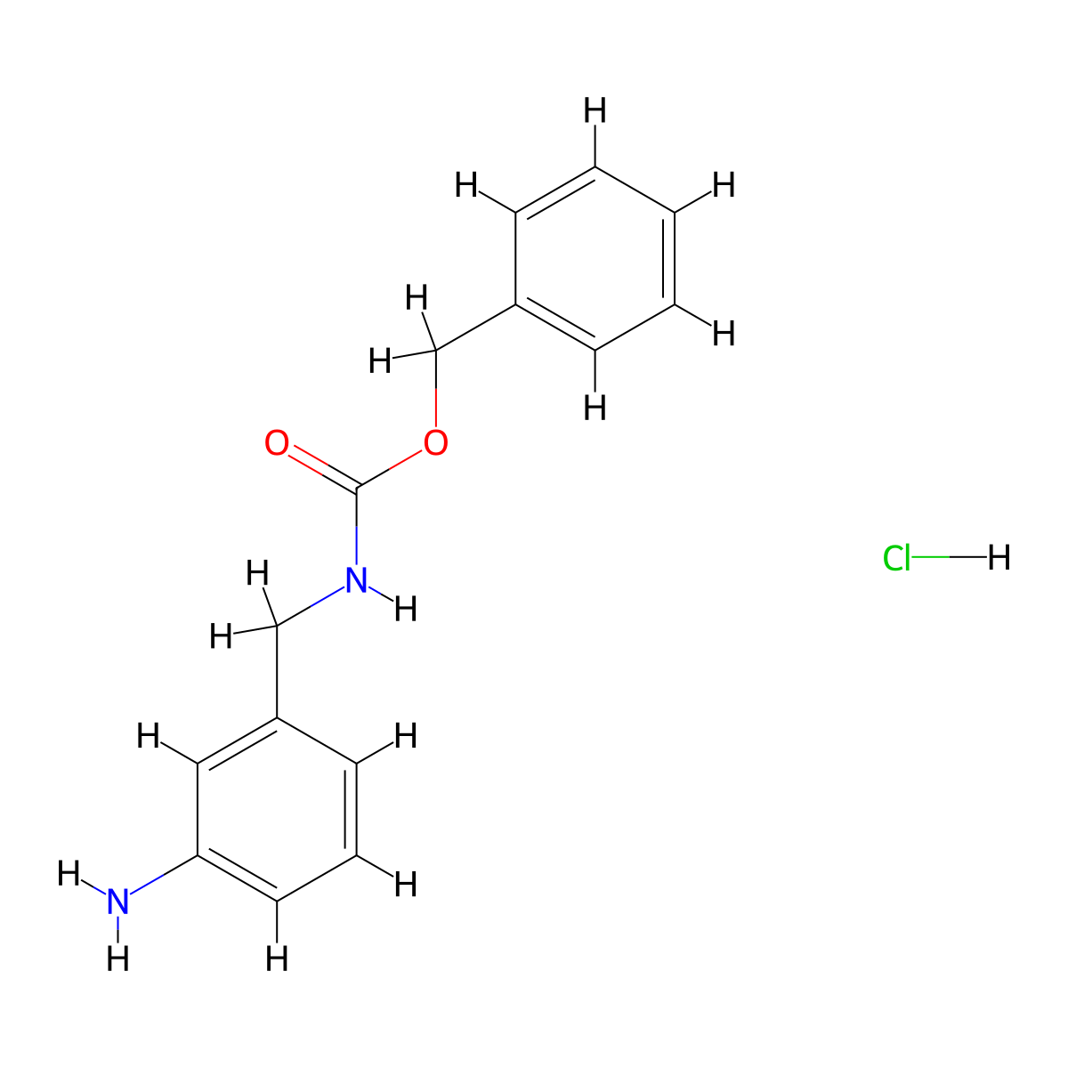 Benzyl 3-aminobenzylcarbamate hydrochloride molecular structure, CAS 1159826-16-0