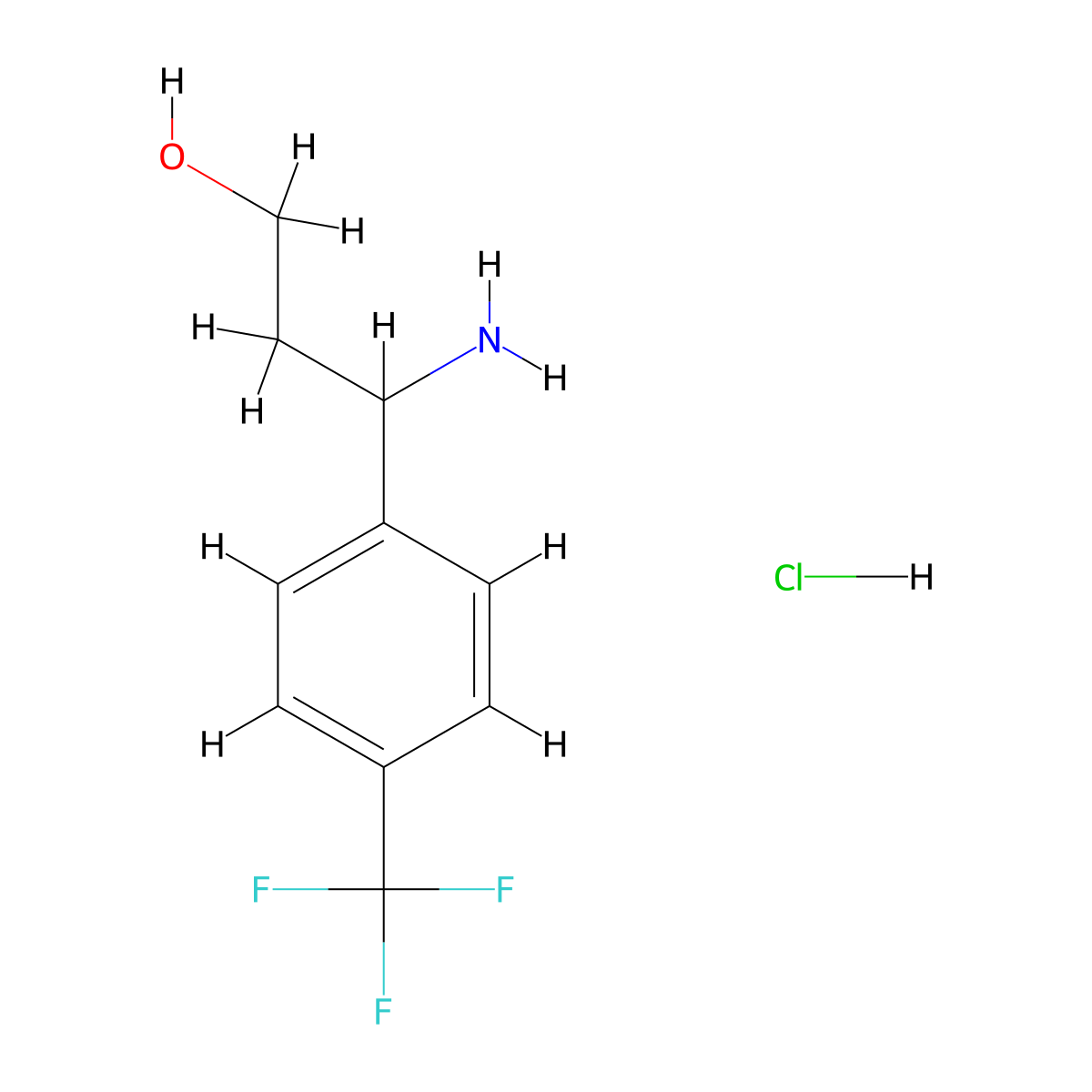 3-(4-Trifluoromethylphenyl)-DL-beta-alaninol hcl molecular structure, CAS 1159826-26-2