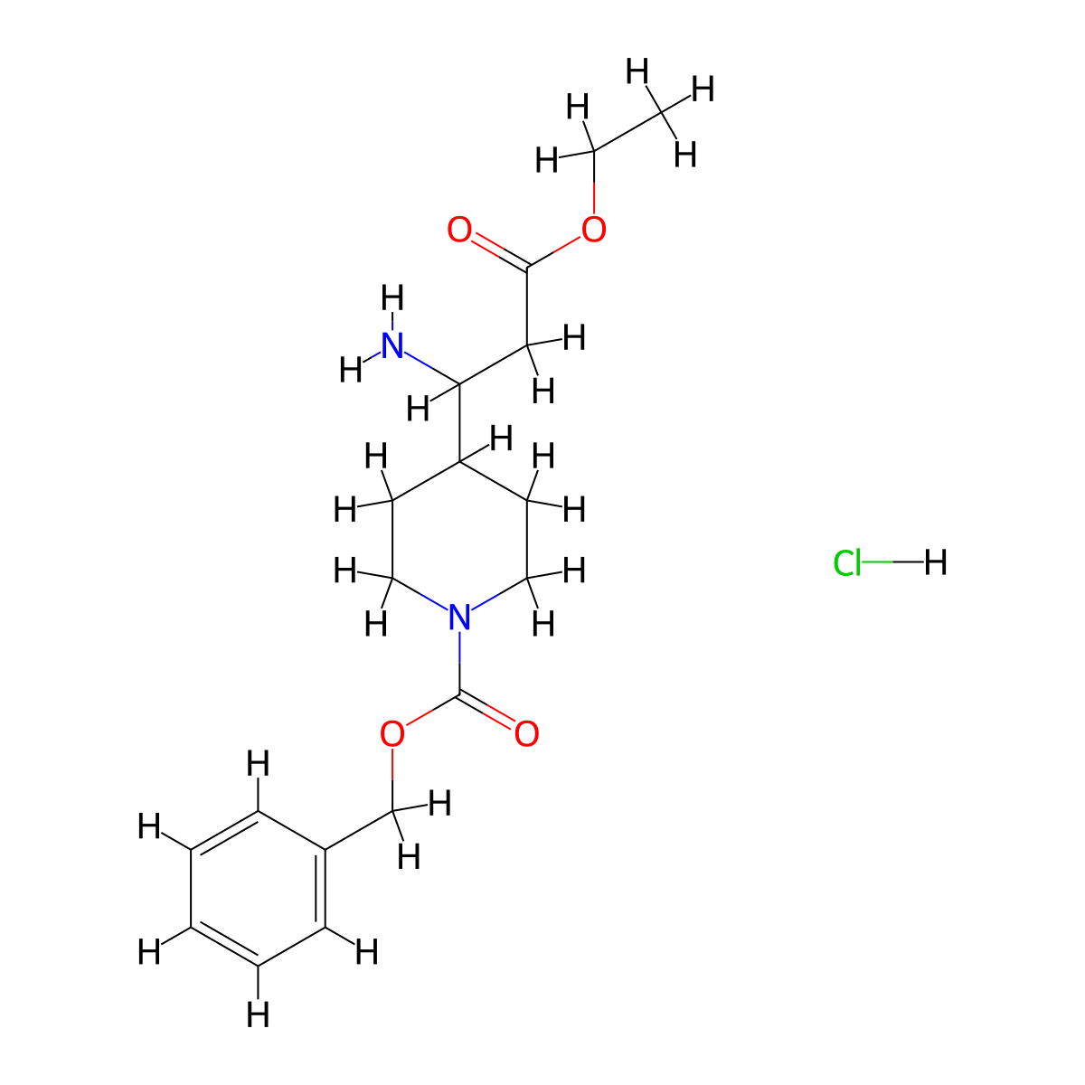 3-Amino-3-(4'-cbz)piperidine-propionic acid ethyl ester hcl molecular structure, CAS 1159826-30-8
