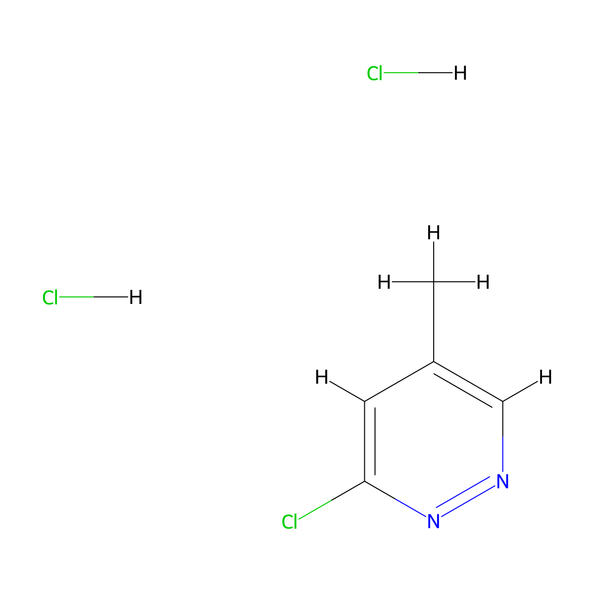 3-Chloro-5-methylpyridazine dihydrochloride molecular structure, CAS 1159826-42-2