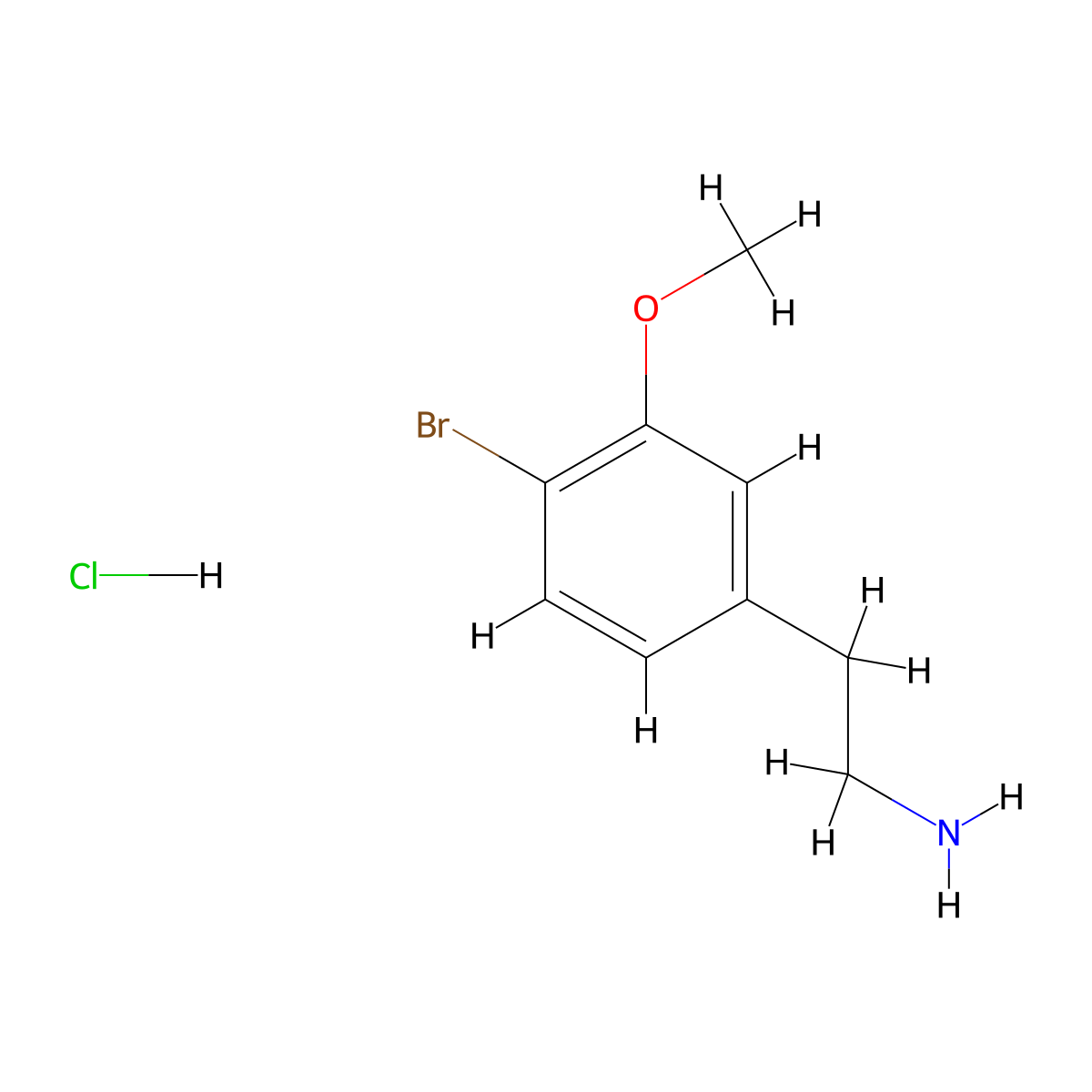 2-(4-Bromo-3-methoxyphenyl)ethanamine hydrochloride molecular structure, CAS 1159826-47-7
