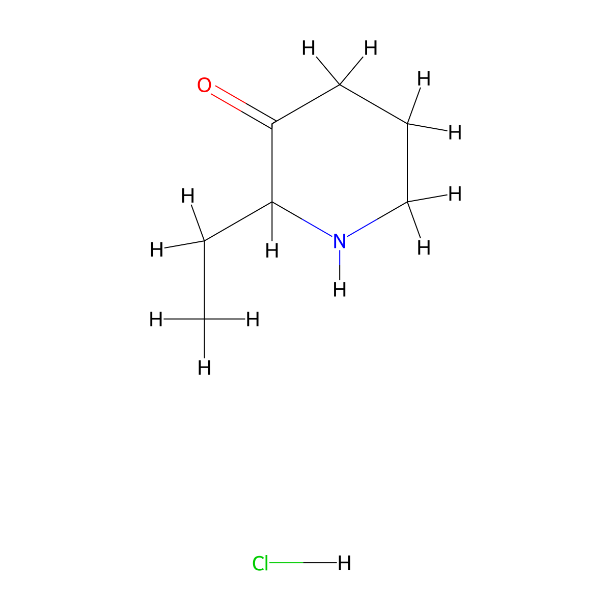 2-Ethylpiperidin-3-one hydrochloride molecular structure, CAS 1159826-57-9