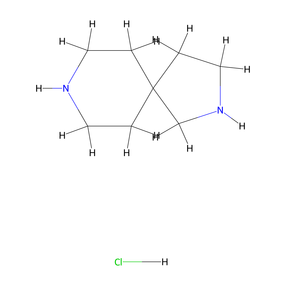 2,8-Diazaspiro[4.5]decane hydrochloride molecular structure, CAS 1159826-64-8
