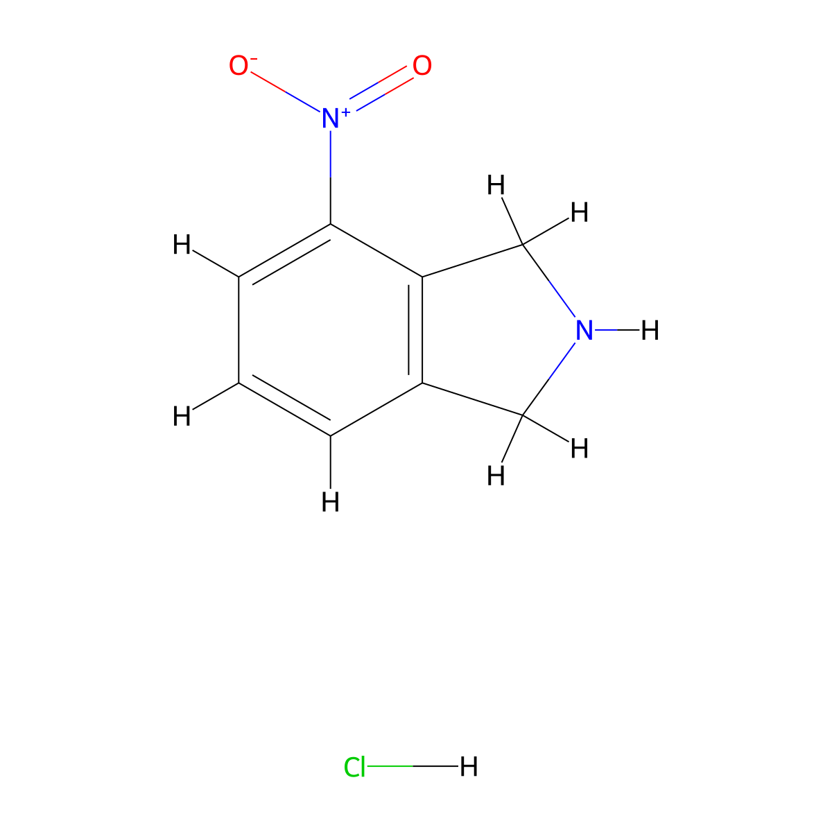 4-Nitro-2,3-dihydro-1H-isoindole hydrochloride molecular structure, CAS 1159826-78-4
