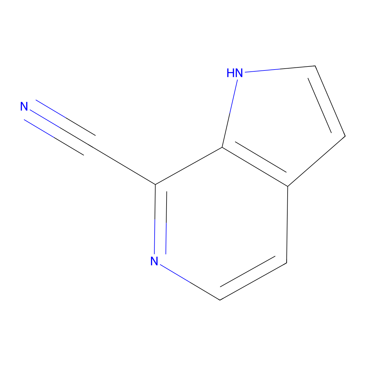 1H-Pyrrolo[2,3-c]pyridine-7-carbonitrile molecular structure, CAS 1159827-11-8