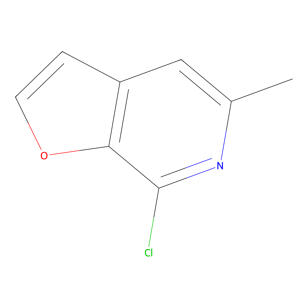 7-Chloro-5-methylfuro[2,3-c]pyridine molecular structure, CAS 1159828-30-4