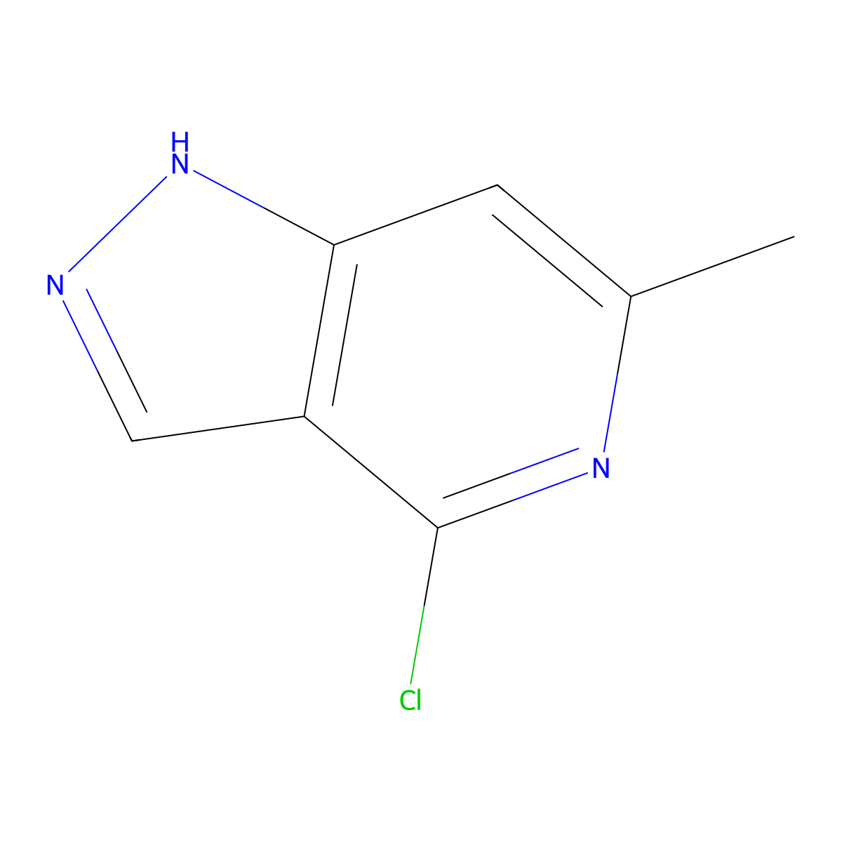 4-Chloro-6-methyl-1H-pyrazolo[4,3-c]pyridine molecular structure, CAS 1159828-70-2